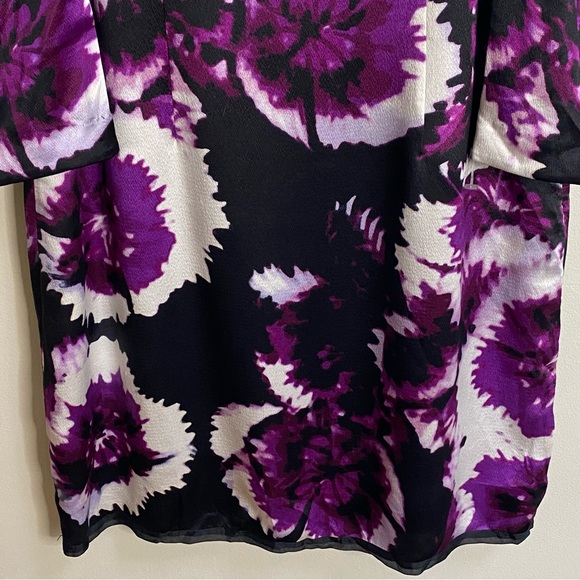 Anthropologie Leifsdottir Belvedere Floral Print Silk Sheath Dress Size 8 - Picture 6 of 16